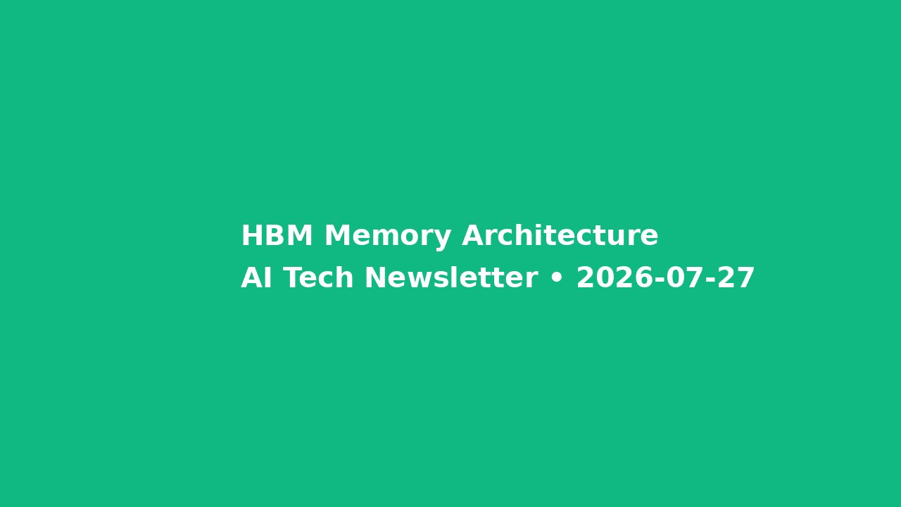 HBM堆叠内存与GPU架构示意图