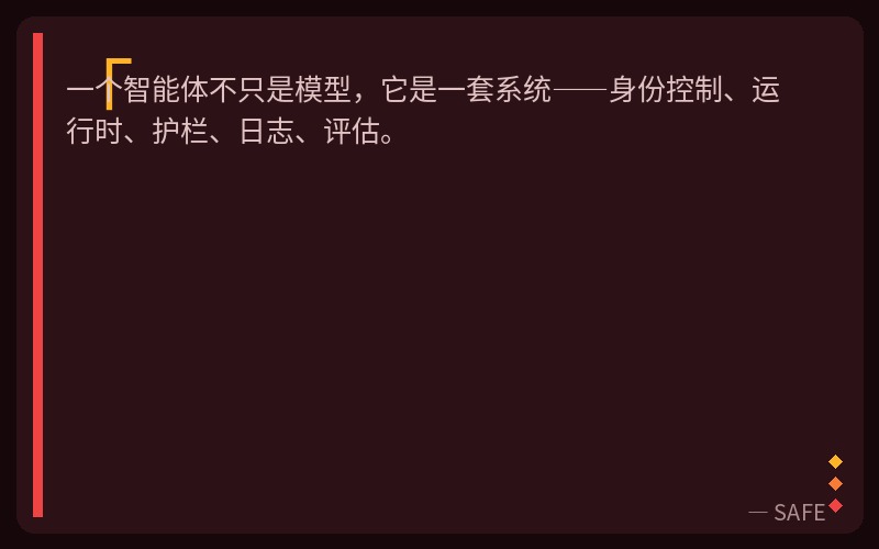 智能体安全栈分层示意图